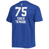 T-shirt Nike Royal Golden State Warriors 2021/22 édition classique Origins Courtside pour homme