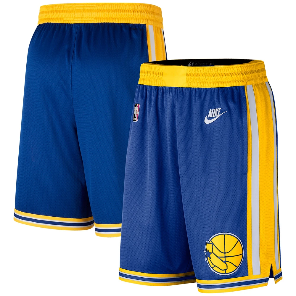 Men's Nike Royal Golden State Warriors 2022/23 Classic Edition Swingman Performance Shorts