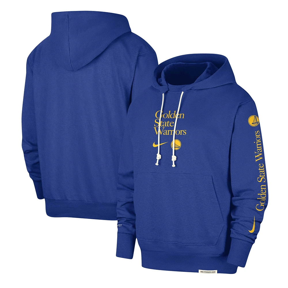 Sweat à capuche Nike Royal Golden State Warriors Authentic Performance pour homme