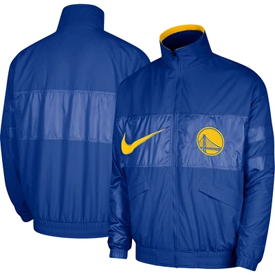 Veste entièrement zippée Nike Royal Golden State Warriors Courtside Versus Capsule pour homme