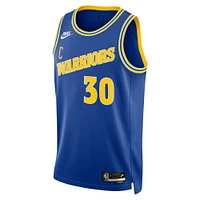 Maillot Swingman Golden State Warriors Nike Stephen Curry pour Homme - Bleu Édition Classique