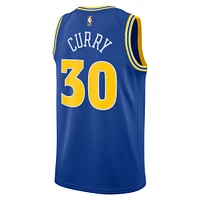 Maillot Swingman Golden State Warriors Nike Stephen Curry pour Homme - Bleu Édition Classique