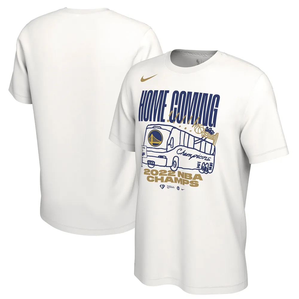 Youth Golden State Warriors Nike White 2018 NBA Finals Champions Roster T- Shirt