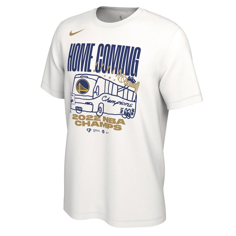 Men's Nike White Golden State Warriors 2022 NBA Finals Champions Celebration Parade T-Shirt