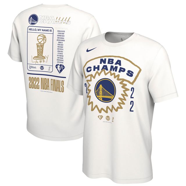 T-shirt Nike Golden State Warriors 2022 NBA Finals Champions Roster pour homme - Blanc