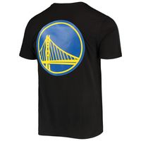 Men's Pro Standard Black/White Golden State Warriors Mesh Capsule Taping T-Shirt