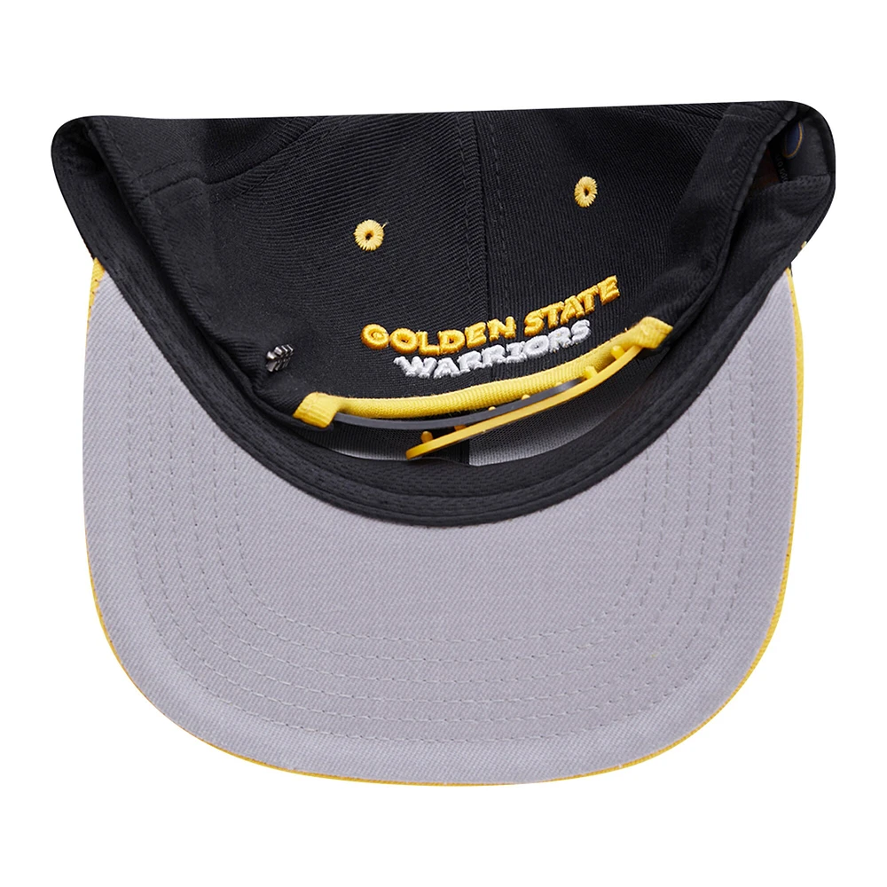 V110751 Warior NOIR/JAUNE 23 NBA POT Blackn Yellow Sneaker Hook Snapback HATMENSNP