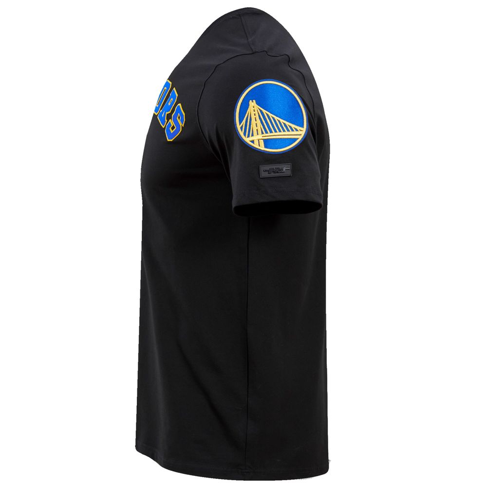 Men's Pro Standard Black Golden State Warriors 2022 NBA Finals Champions Double Knit Patch T-Shirt