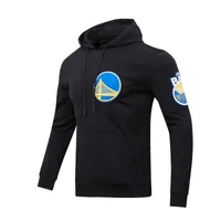 Men's Pro Standard Black Golden State Warriors Classic Chenille - Pullover Hoodie