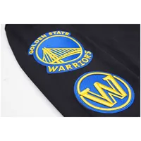 Men's Pro Standard Black Golden State Warriors Classic Chenille - Pullover Hoodie