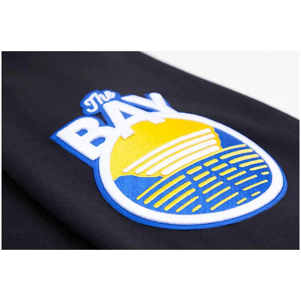 Men's Pro Standard Black Golden State Warriors Classic Chenille - Pullover Hoodie