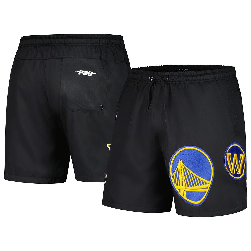 Men's Pro Standard Black Golden State Warriors Classics Woven Shorts