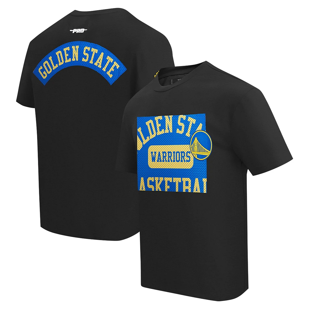 T-shirt noir à épaules tombantes Pro Standard Golden State Warriors Made To Play pour hommes