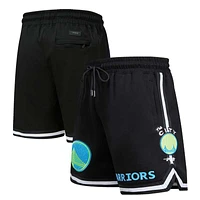 Men's Pro Standard Black Golden State Warriors Neon Shorts