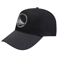 Men's Pro Standard Black Golden State Warriors Paint the City Pinch Front Snapback Hat