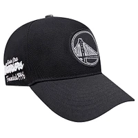 Men's Pro Standard Black Golden State Warriors Paint the City Pinch Front Snapback Hat