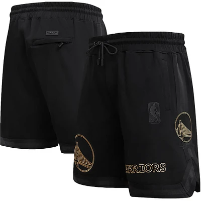 Short Pro Standard noir Golden State Warriors pour hommes