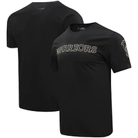 T-shirt noir Pro Standard avec le mot-symbole des Golden State Warriors pour hommes