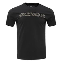 Men's Pro Standard Black Golden State Warriors Wordmark T-Shirt