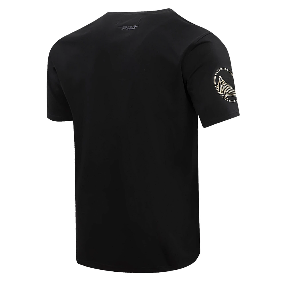 T-shirt noir Pro Standard avec le mot-symbole des Golden State Warriors pour hommes