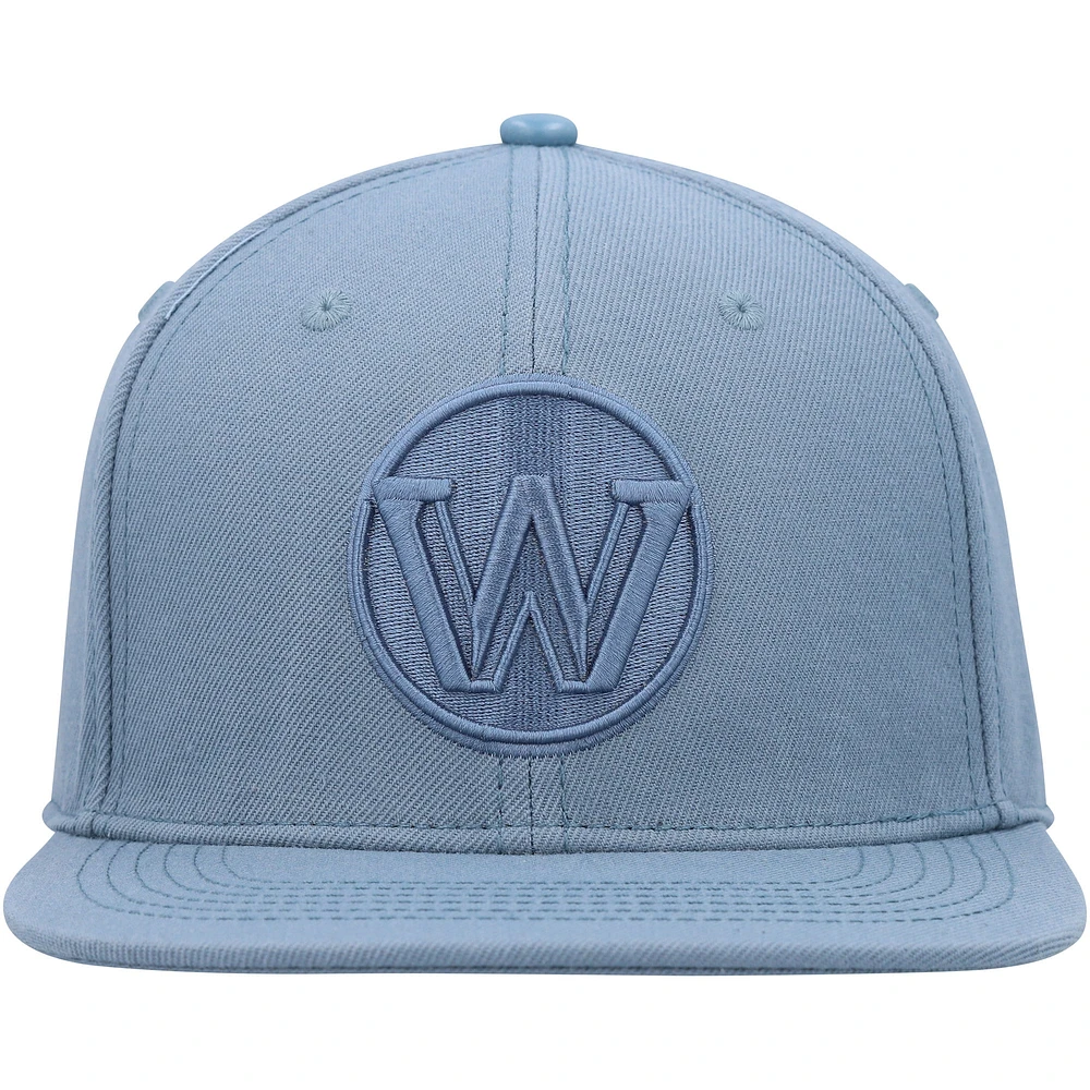 Casquette Snapback ton sur ton Pro Standard Blue Golden State Warriors pour hommes