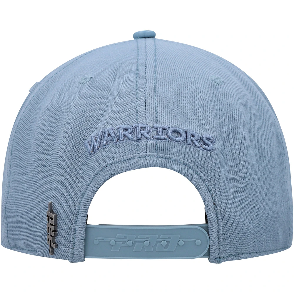 Casquette Snapback ton sur ton Pro Standard Blue Golden State Warriors pour hommes