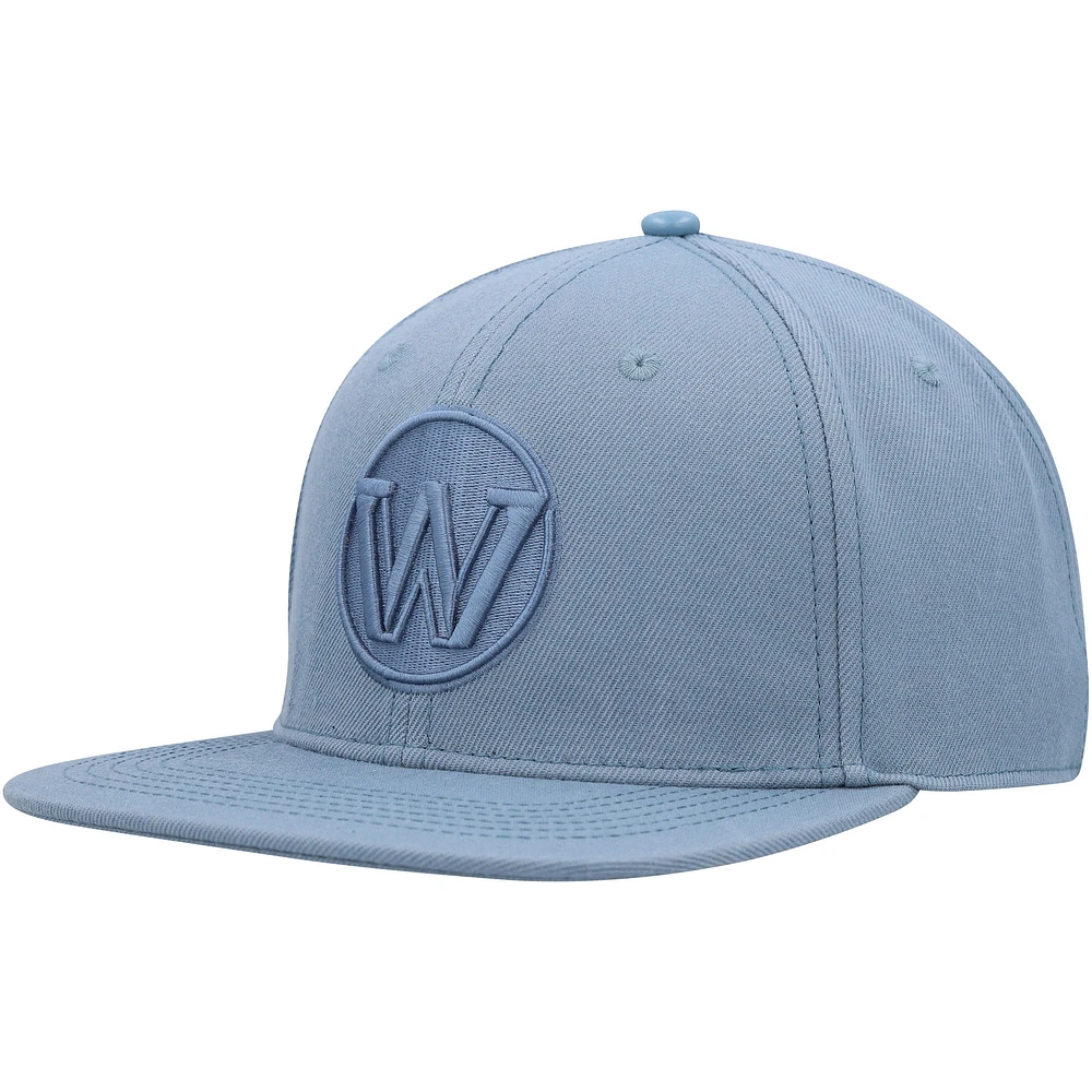 Casquette Snapback ton sur ton Pro Standard Blue Golden State Warriors pour hommes