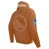 Sweat à capuche Pro Standard marron Golden State Warriors Paint the City pour homme