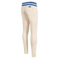 Pantalon de survêtement en polaire rétro classique Golden State Warriors Pro Standard crème pour homme