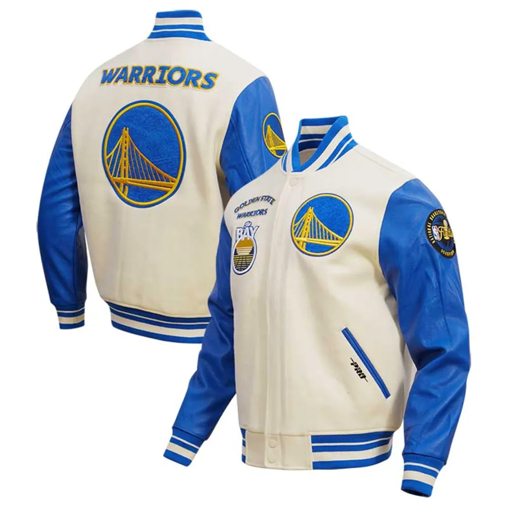 Men's Golden State Warriors JH Design Royal Ripstop Nylon Full-Zip Jacket