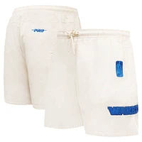 Men's Pro Standard Cream Golden State Warriors Triple Tonal Woven Shorts