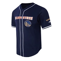 Men's Pro Standard Navy Golden State Warriors 2024/25 City Edition Mesh Baseball Jersey