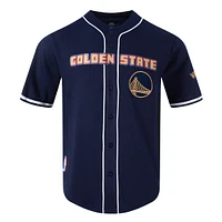 Men's Pro Standard Navy Golden State Warriors 2024/25 City Edition Mesh Baseball Jersey