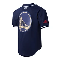 Men's Pro Standard Navy Golden State Warriors 2024/25 City Edition Mesh Baseball Jersey