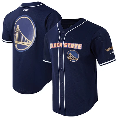 Men's Pro Standard Navy Golden State Warriors 2024/25 City Edition Mesh Baseball Jersey