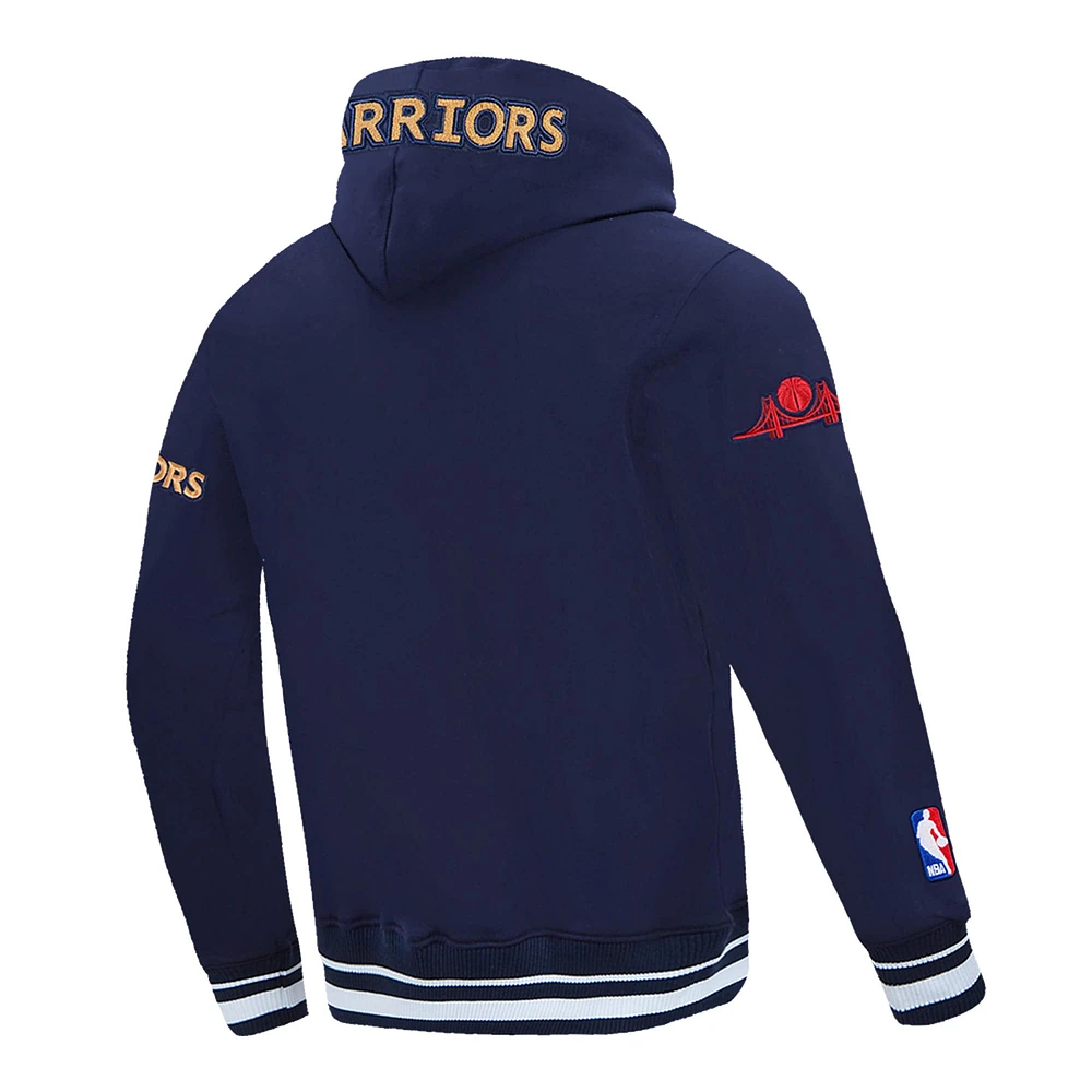 Men's Pro Standard Navy Golden State Warriors 2024/25 City Edition Pullover Hoodie
