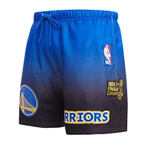 Short en maille ombrée Pro Standard violet/royal Golden State Warriors pour homme