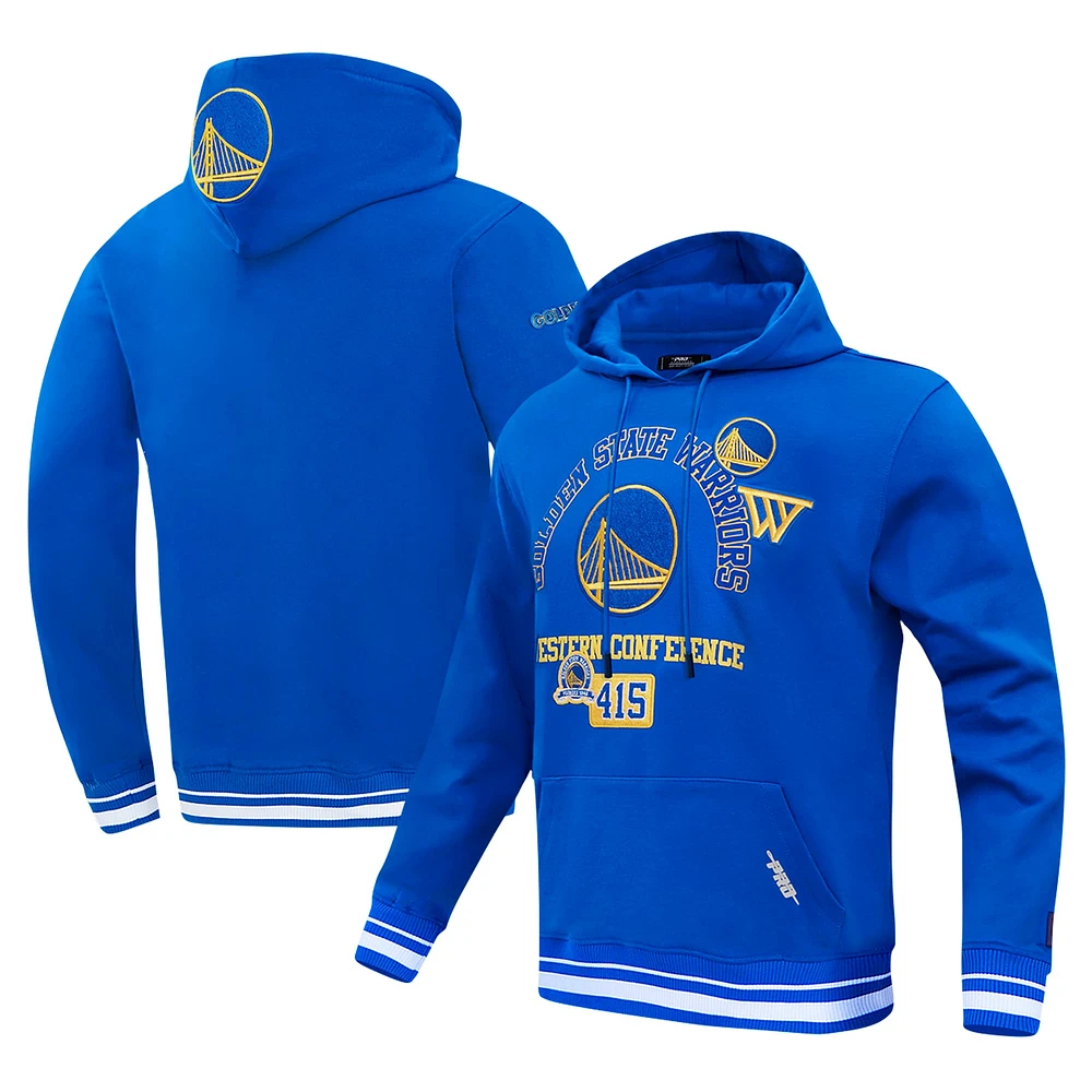 Men's Pro Standard Royal Golden State Warriors Area Code Pullover Hoodie