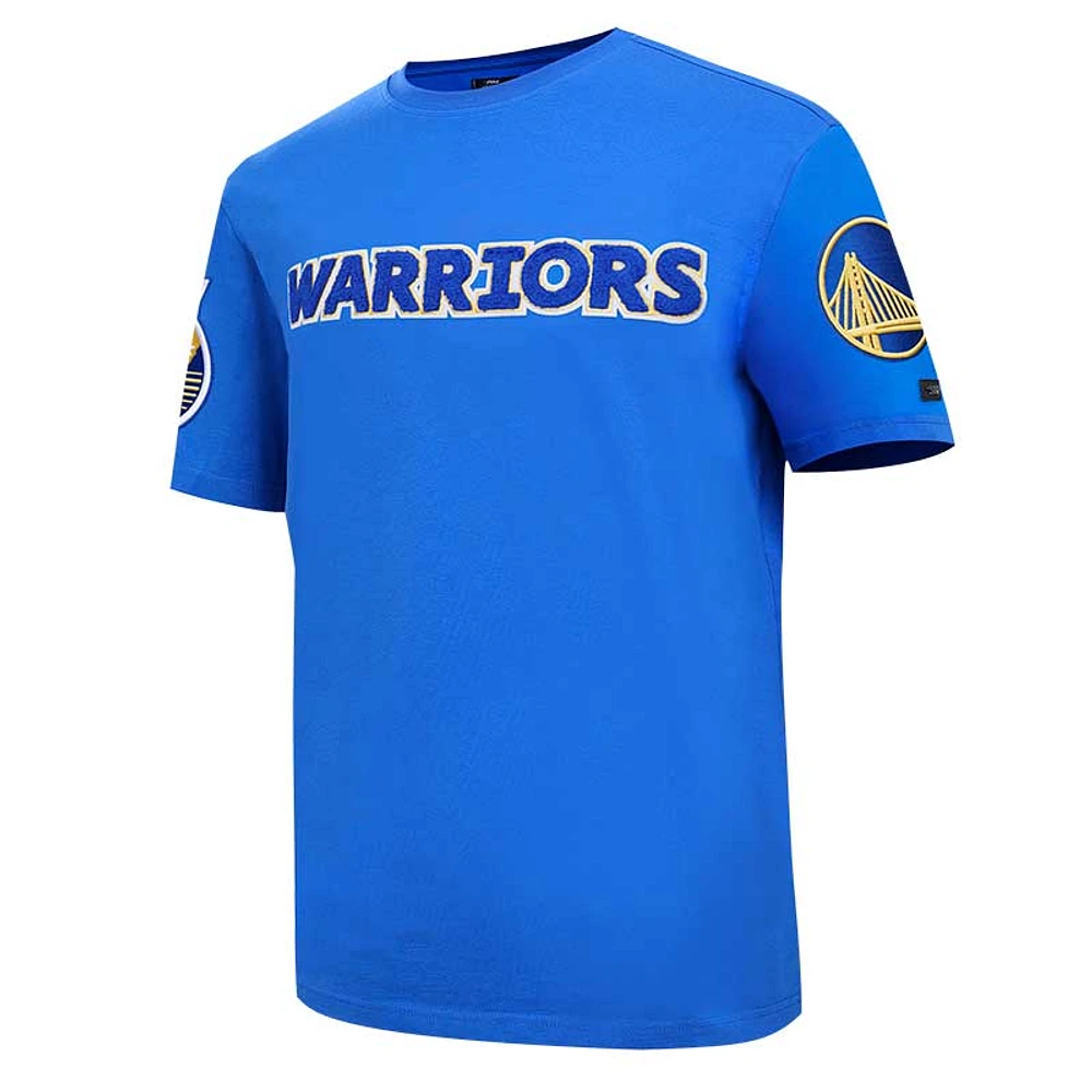 Pro Standard Royal Golden State Warriors Classic Chenille pour homme - T-shirt