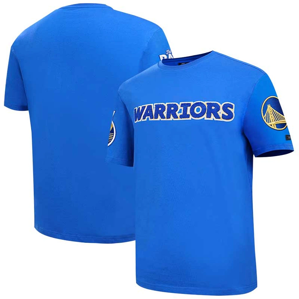 Pro Standard Royal Golden State Warriors Classic Chenille pour homme - T-shirt