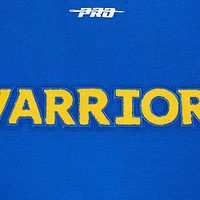 Veste d'échauffement classique à bouton-pression Pro Standard Royal Golden State Warriors pour hommes