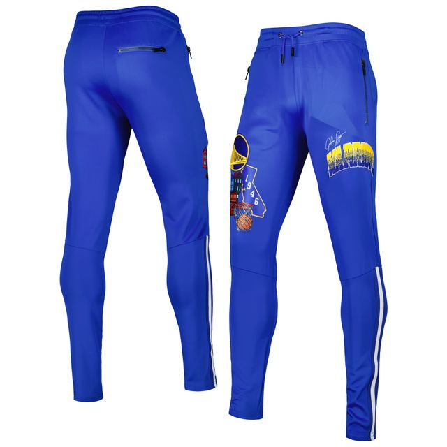 Men's FISLL Royal Golden State Warriors Black Dip-Dye - Jogger Pants