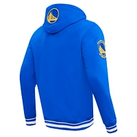 Men's Pro Standard Royal Golden State Warriors Script Tail Pullover Hoodie