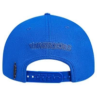 Casquette Snapback triple ton sur ton Pro Standard Royal Golden State Warriors pour hommes