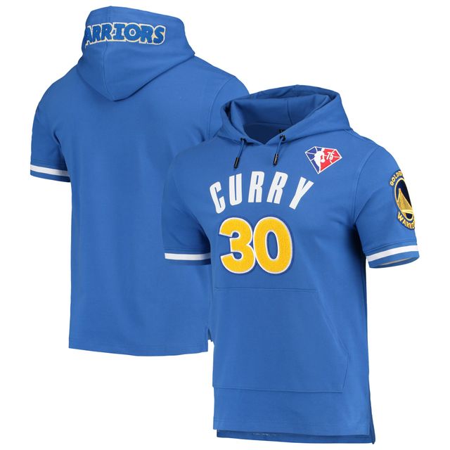 Sweat à capuche manches courtes Pro Standard Stephen Curry Royal Golden State Warriors pour homme avec nom et numéro