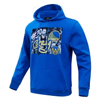Men's Pro Standard Stephen Curry Royal Golden State Warriors Player Yearbook Pullover Hoodie