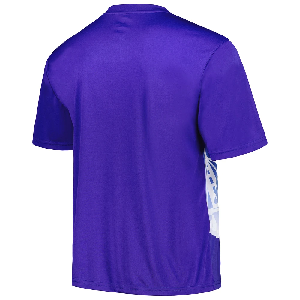 Men's Purple Golden State Warriors Sublimated T-Shirt