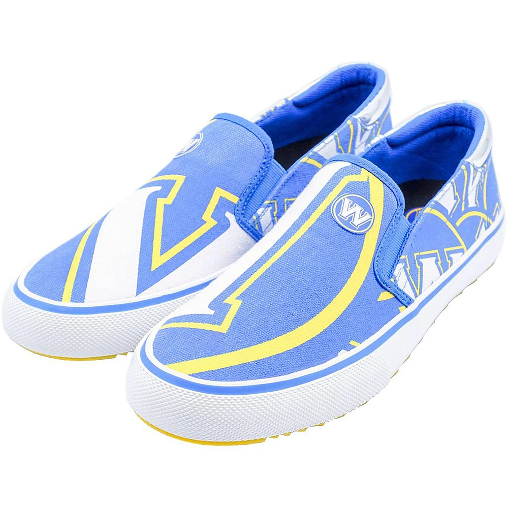 Men's Royal Golden State Warriors Slip-On Canvas Shoes