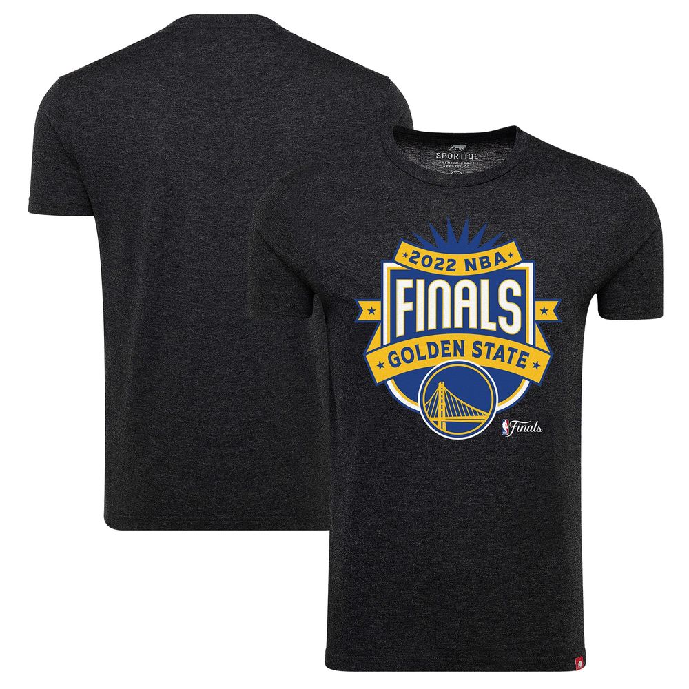 Men's Sportiqe Black Golden State Warriors 2022 NBA Finals Crest Comfy T-Shirt