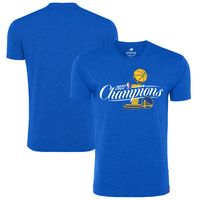 Men's Sportiqe Royal Golden State Warriors 2022 NBA Finals Champions Official Logo Davis T-Shirt